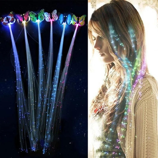 LED Glowing Flashing Hair Braid